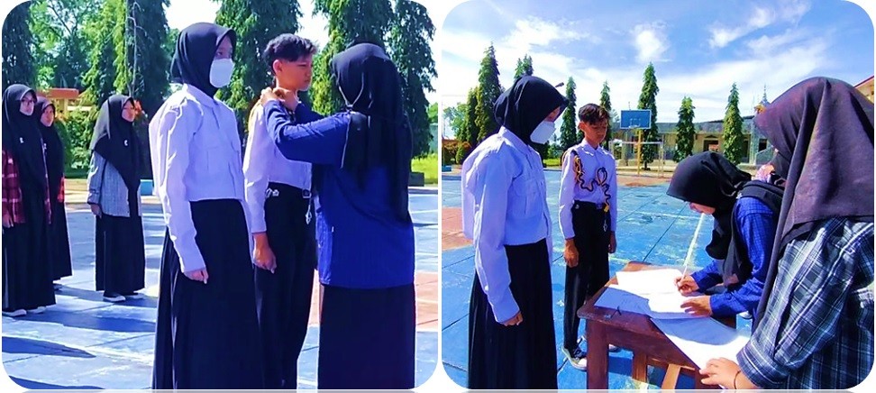 Pelantikan dan Serah Terima Jabatan Paskibra MTs Negeri 7 Kuningan Masa Bhakti 2022/2023